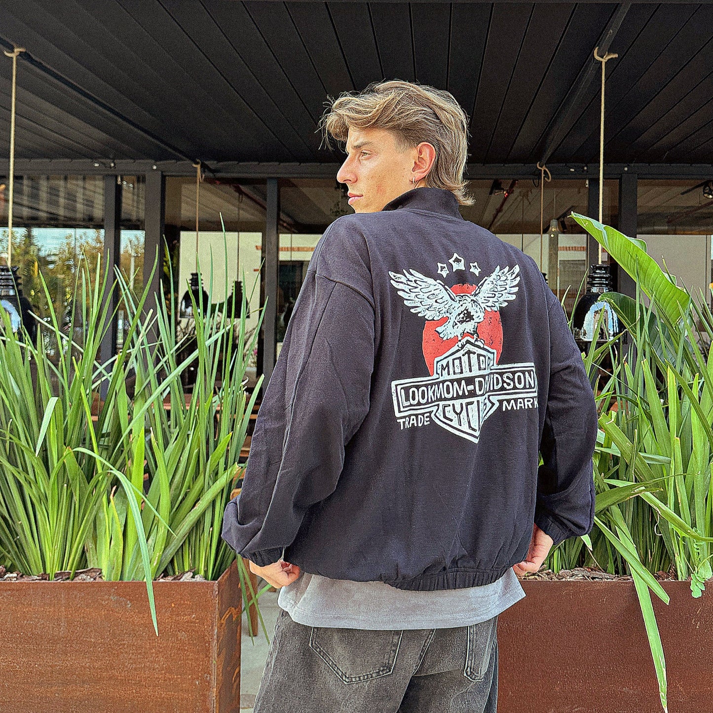 Buzo Zip White Eagle