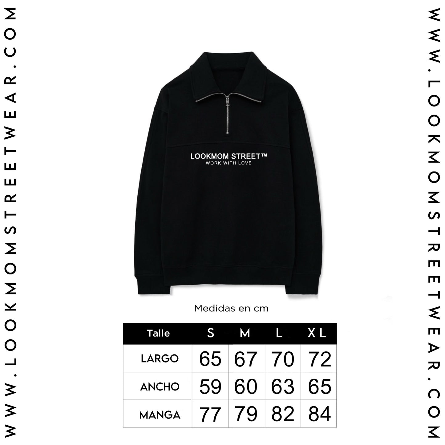 Buzo Zip White Eagle