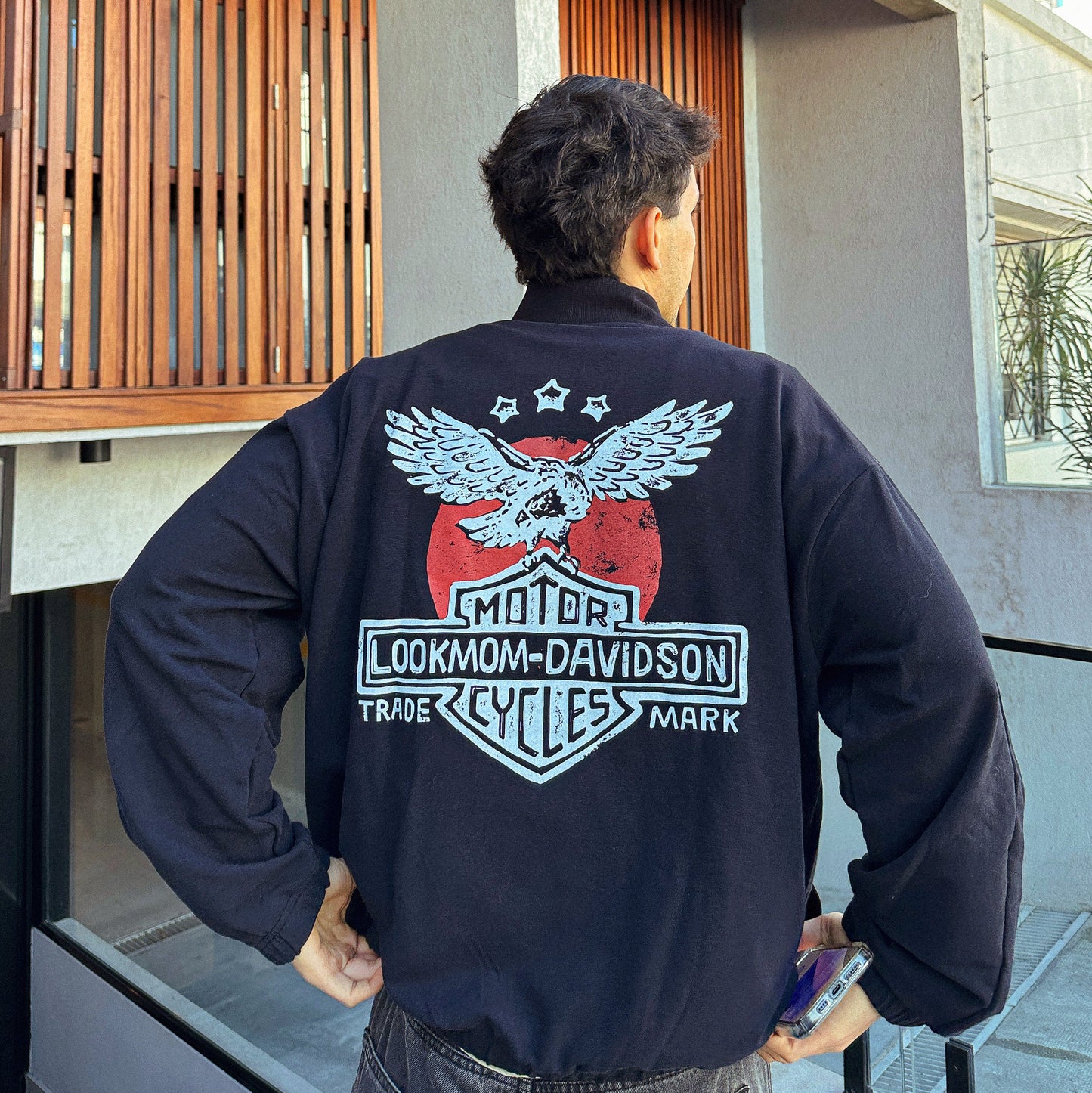 Buzo Zip White Eagle